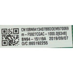 MAIN PARA MONITOR SAMSUNG / NUMERO DE PARTE BN94-15119A / BN41-02516B / BN9415119A / 15119A / PANEL CY-PK270BNLVEF / DISPLAY LSM270HP04-203 / MODELO LC27F591FDNXZA